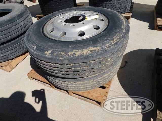 (2) Firestone 285/75R24.5 Tires